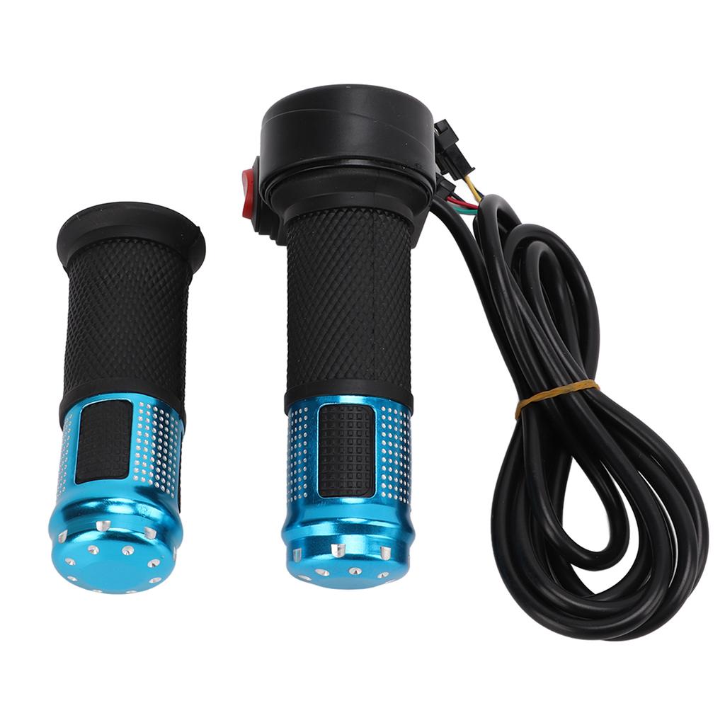 12V-99V Universal 6-Kern Elektrofahrrad Gasgriff mit zwei Abschnitten drei GeschwindigkeitenBlau