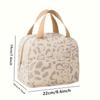 Five Colors Optional Non Food Contact New Fashion Large Capacity Ink Pattern Insulated Bag, Suitable for Work And School, Lunch Bag