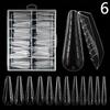 120 Pcs False Nail Tips Clear Matt Soft Fake Nails Extension For Home Diy Nail Salon Manicure