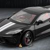 1:24 Corvette C8 R Alloy Sports Car Model Diecast Metal Track Racing Vehicles Car Model Simulation Sound and Light Kids Toy Gift