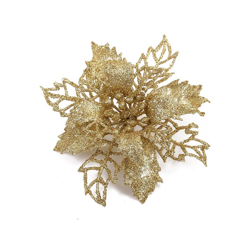 5PCS Cut-out Christmas Flowers Multi-color Optional Furniture Accessories Pendant Christmas Decorations Christmas Tree Accessories