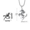 Vintage Horse Necklaces Long Chains Animals Pendant Necklace For Men Women Hip Hop Punk Horse Necklace