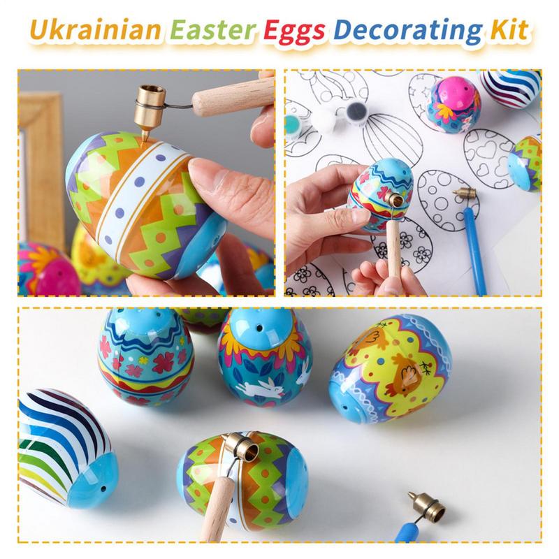 0.4/0.5/0.7mm Fine Lines Painting Pen Set Easter Egg Decorating Pysanky Tools Fluid Writer Paint Applicator Pen