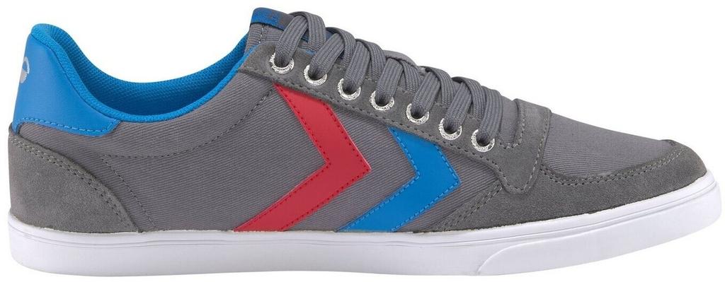 Кроссовки Hummel Slimmer Stadil Low Canvas castlerock/ribbon red/brilliant blue