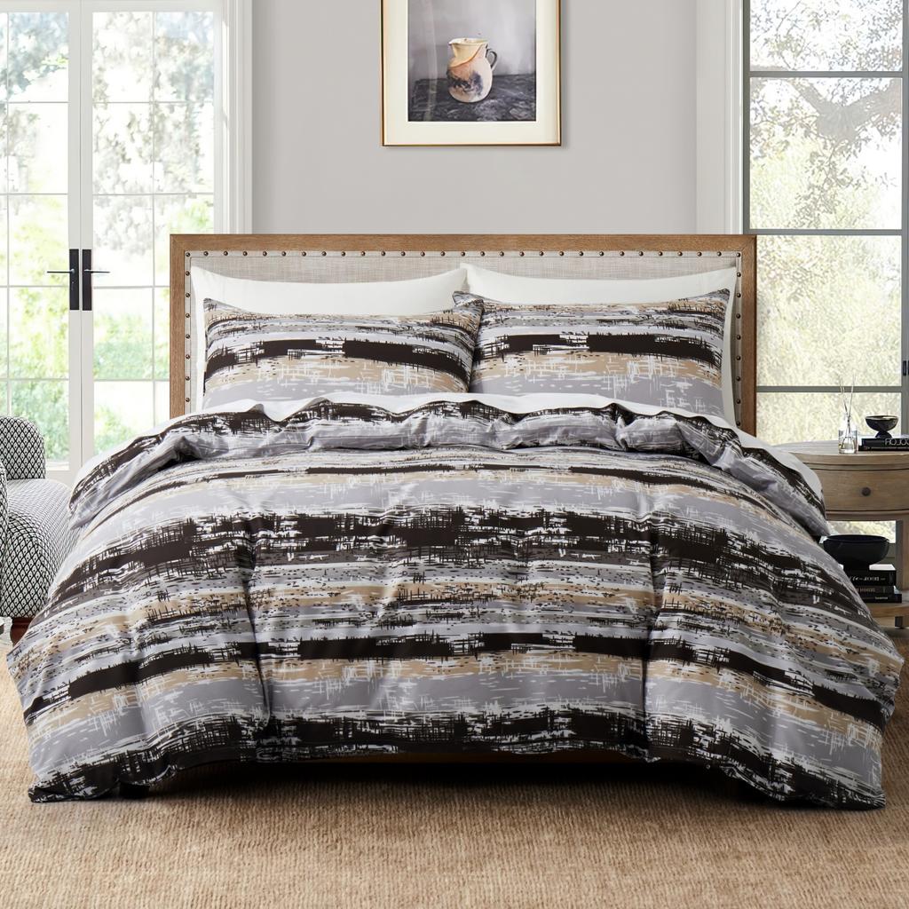 Boho Aztec Duvet Cover Queen King Vintage Colorful Southwestern Triangle Pattern Quilt Cover Exotic Tribal Geometric Bedding Set