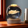 Faux Crystal Ball Night Light 3D Space/Cloud/Astronaut Engraved Clear Ball with LED Light for Bedroom Living Room Birthday Gift for Teens Boys Girls