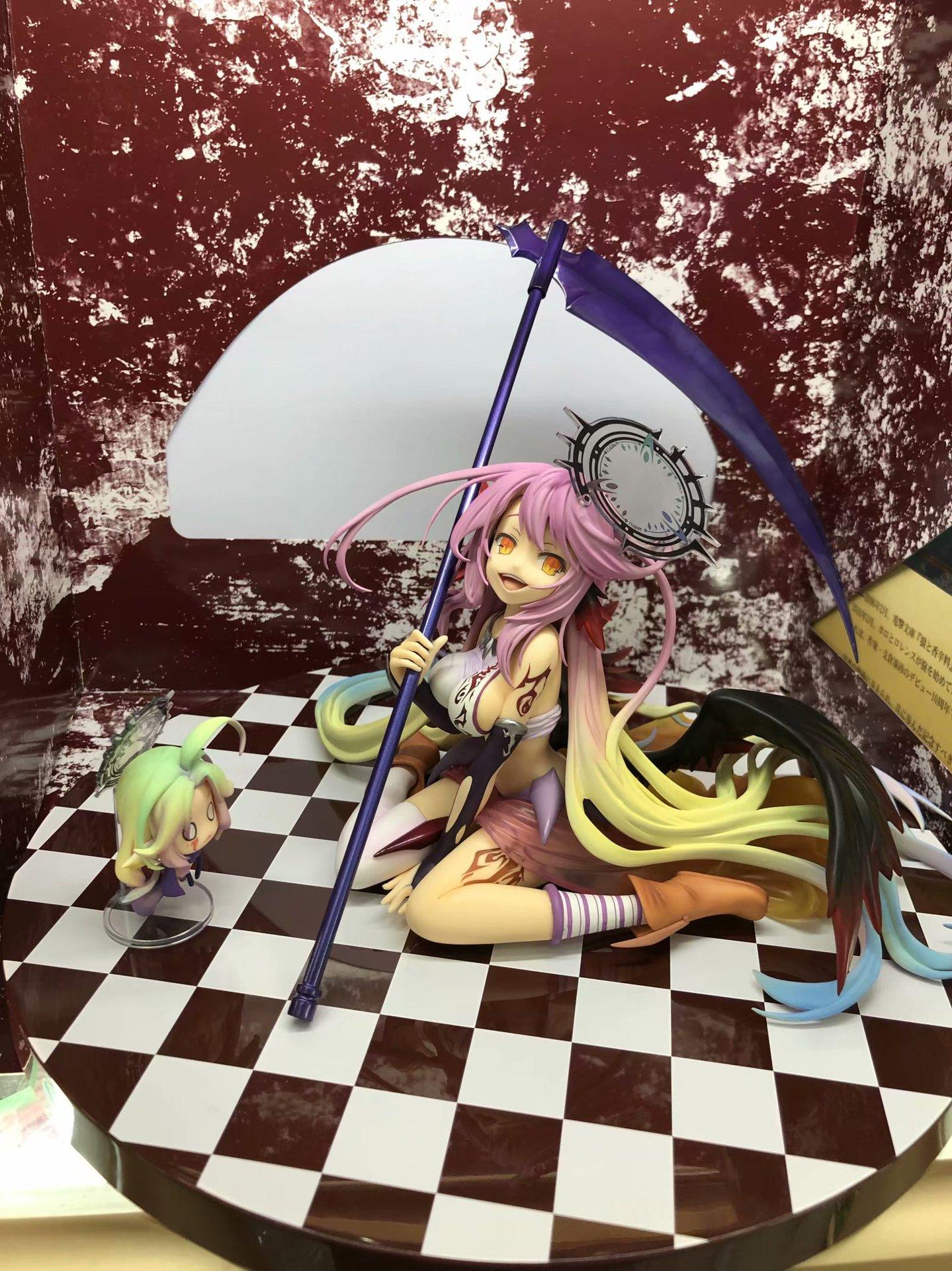 

13cm No Game No Life: Zero Azriel Shiro Jibril 1/7 Great War Ver. Phat Anime PVC Action Figure Toy Game Collectible Model Doll without box