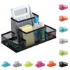 Hollowed-out Metal Mesh Pen Holder 3/4 Grid Desk Stationery Organizer  Student Gift