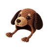 Handmade Yarn Crafts Animal Hood Hat Crochet Kit, DIY Earflap Craft Complete Knitting Materials Cute Crafting Project for Adults Teens, Gift