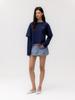 GLOWNY G Double Sleeve Letter Tee (Navy)