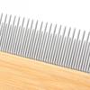 Pet Flea Comb: Wooden Grooming Tool for Cat and Dog Hair Removal