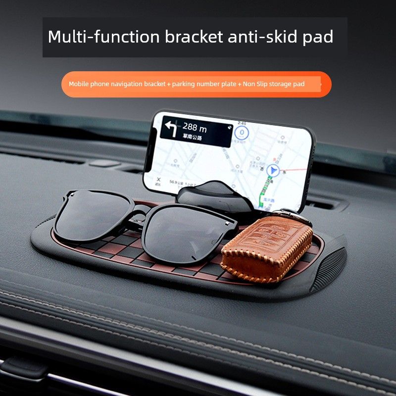 Return Four-in-One on-Board Bracket Car Navigation Mobile Phone Holder Multi-Functional Non-Slip Mat Parking Number Plate