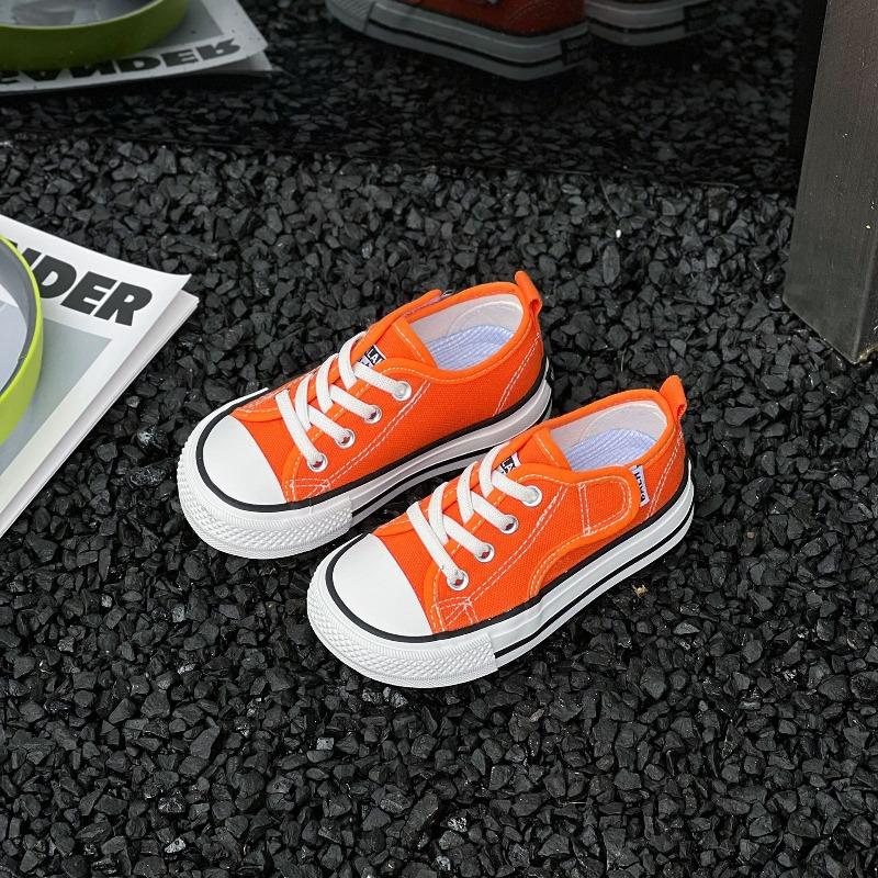 Children's Canvas Shoes Summer New Small, Medium and Large Boys and Girls Students Mango Head Board Shoes Sports and Leisure Shoes Tide