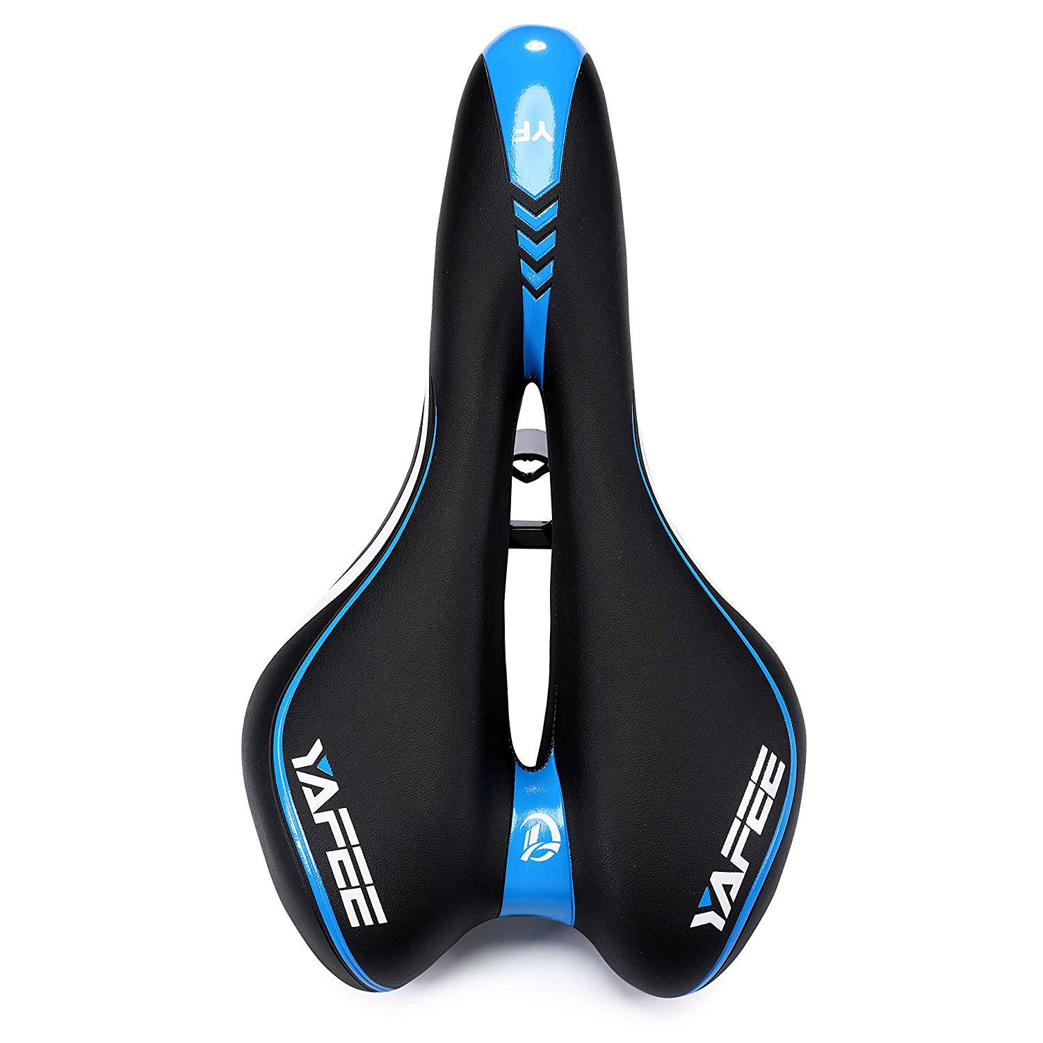 YAFEE Soft Mountain Bike Seat Cushion Hollow Breathable Saddle Bicycle 280x160mm