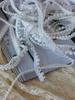 Ruban en dentelle nacre blanc cassé orné de perles pour accessoires décoratifs