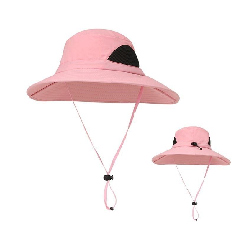 Summer Sun Protection Fishing Bucket Hat Men's Shade Hiking Cap Summer Outdoor UV Protection Breathable.