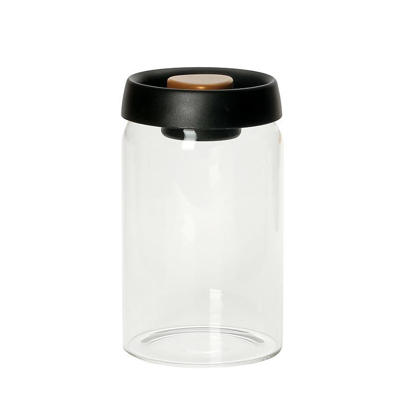 Vacuum Glass Coffee Jars Kitchen Cereals and Other Cereals Glass Storage Containers Food Glass Storage Sealed Cans