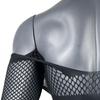 Men's Sexy One-Piece Elastic Lingerie Fishnet Gay Long-Sleeved Hip Tights V Neck Black Erotic Clothes