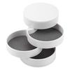 Rotatable Jewelry   4 Layers 360 Degree Rotation Dustproof Round Jewelry Box with Lid for   Household
