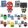 Spider Man Building Block Deadpool & Venom Iron Man Figure Batman Super Hero Cartoon Character Model Toys for Gifts