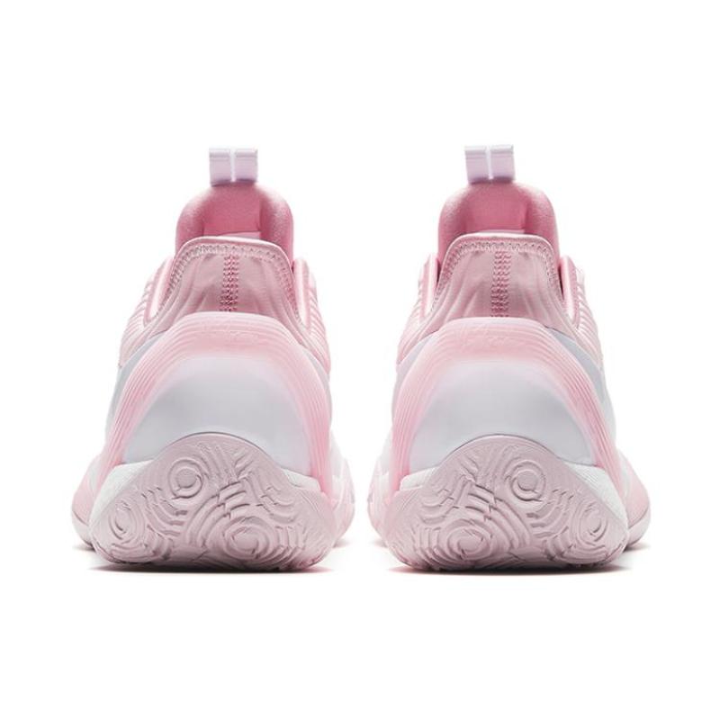 ANTA Three point Rain1.0 Basketball Shoes Men's Low top White/Pink Sneakers 912321102S-3
