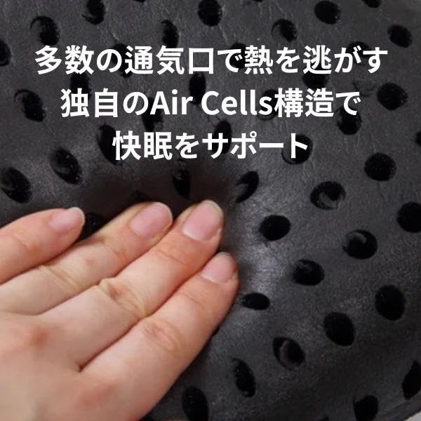 Alpha Pillow, Deodorizing Silk Pillow, Cooling, Non-Steamy, 60 X 40 X 12cm (Large)