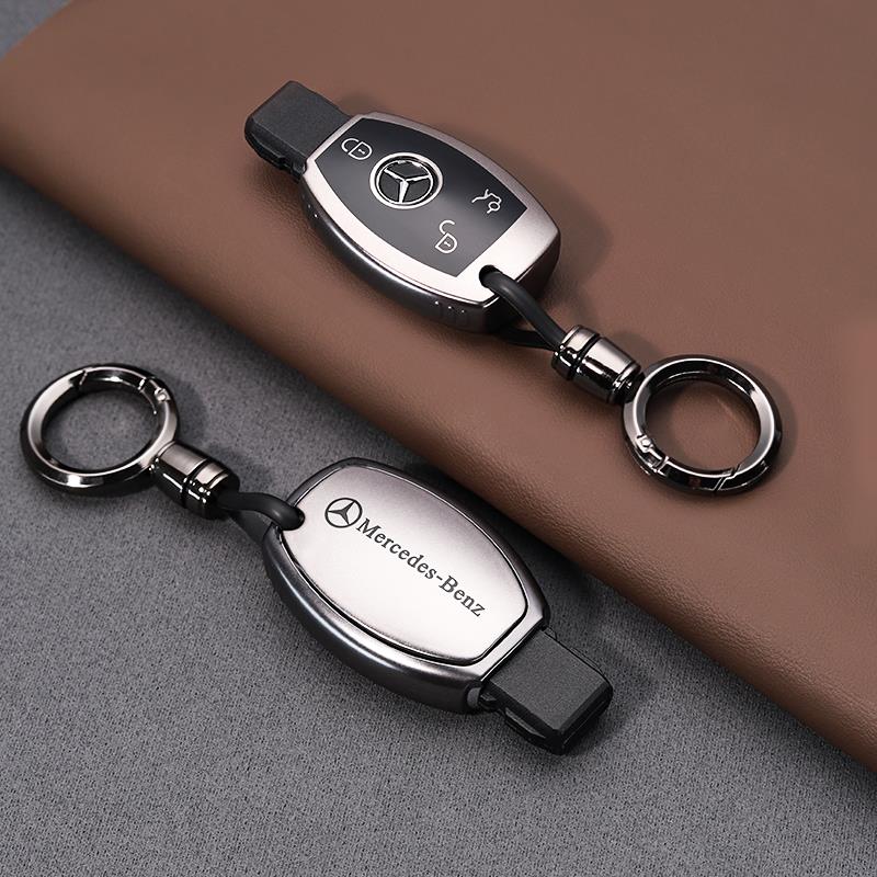 RPO5   PU Car Key Case Cover Shell Fob For Mercedes Benz A B C E Class GLS GLA GLK GLC CLS CLA AMG W204 W205 W212 W463 W176 Keychain