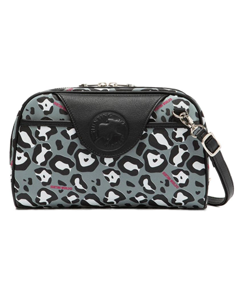 Hunting World Tradition Leopard Print Clutch In Gray
