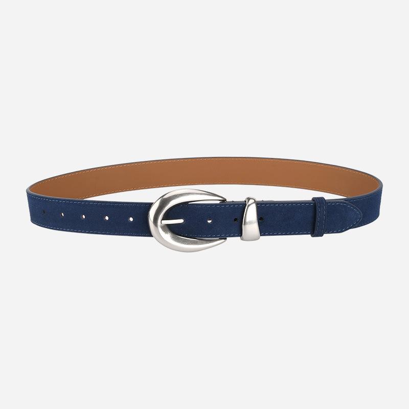 

elt acaron multi-color optional women s matte suede leather belt decorative belt laser 105*2.3cm