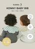 Konny Bib Set of 5 Baby Bibs Rolling Absorbent and Quick Drying Simple for Girls and Boys Baby Coordination Baby Shower Gift Stylish Present Bib