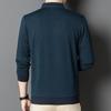 Autumn New Men's T-shirts for Young and Middle-aged People Polo Bottoming Shirts Men's Business Tops