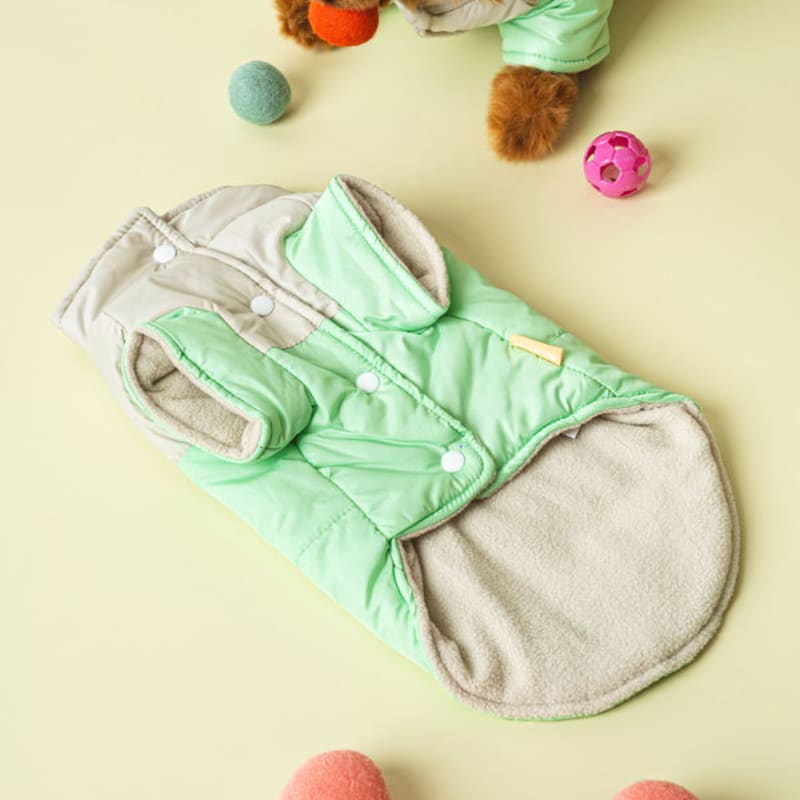 [Haustier] Gepolsterte Weste L Grün