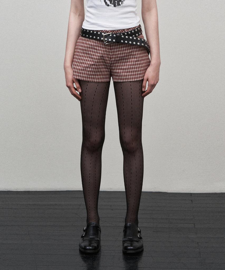 Soeoti Check Micro Shorts (Red)