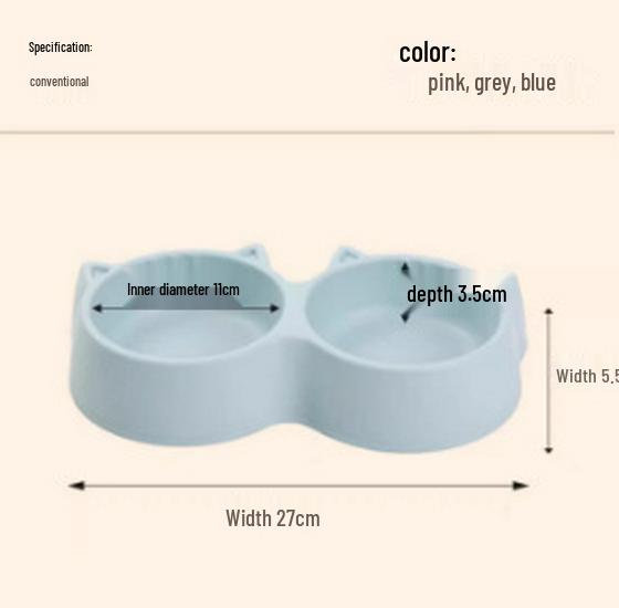 

Эксклюзивная двойная миска для кошек и собак от Newcomer, конструкция против опрокидывания со встроенной миской для воды