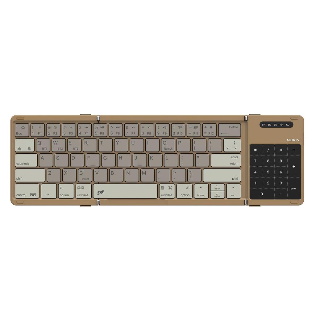 [2026 Model] Nillkin [Official Retailer] Bluetooth Keyboard, Foldable, Wireless, Compatible with iPad and iPad Mini, Slim and Lightweight, Connects 3