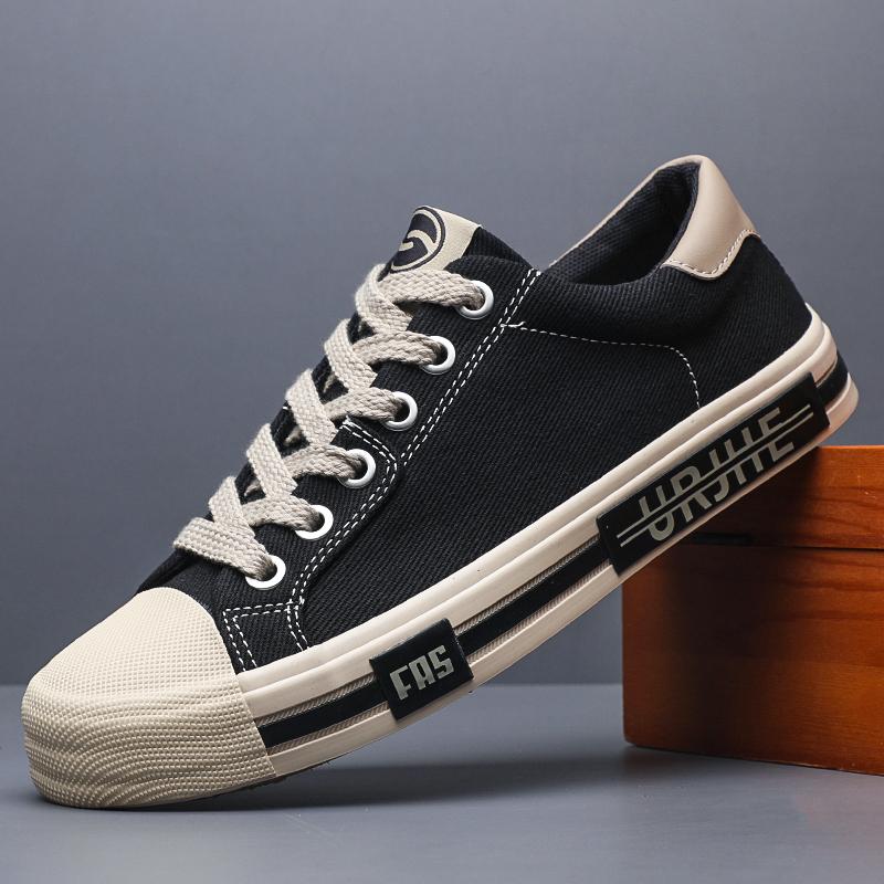 Fashion 2025 New Trendy Men's Casual Sports Canvas Shoes Korean Edition Fashion Board Shoes Canvas Shoes Commuter Shoes Denim SS25848