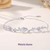 Sterling Silver 999 Wisteria Bracelet - Elegant Light Luxury Gift for Girlfriend's Birthday