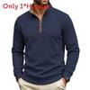 Winter Mens Hoodie With Zipper And Heavy Polyester Blend For Casual Outdoor Wear