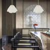 Korean Style Lampshade, Petal Cloth Table Lamp Shade Light E27 Chandelier Replacement Lamp Shades for Home Hotel Bedside Light Pendant A