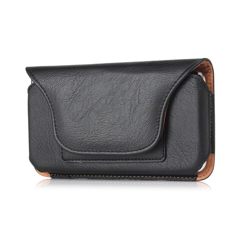 

Универсальная поясная сумка с вращением на 360° для iPhone и Samsung (6,3 и меньше) - Горизонтальный кожаный чехол со слотом для карт 5.5 inch/note5