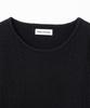 MILLO WOMEN Boucle Fringe Long Sleeve Knit [Black]