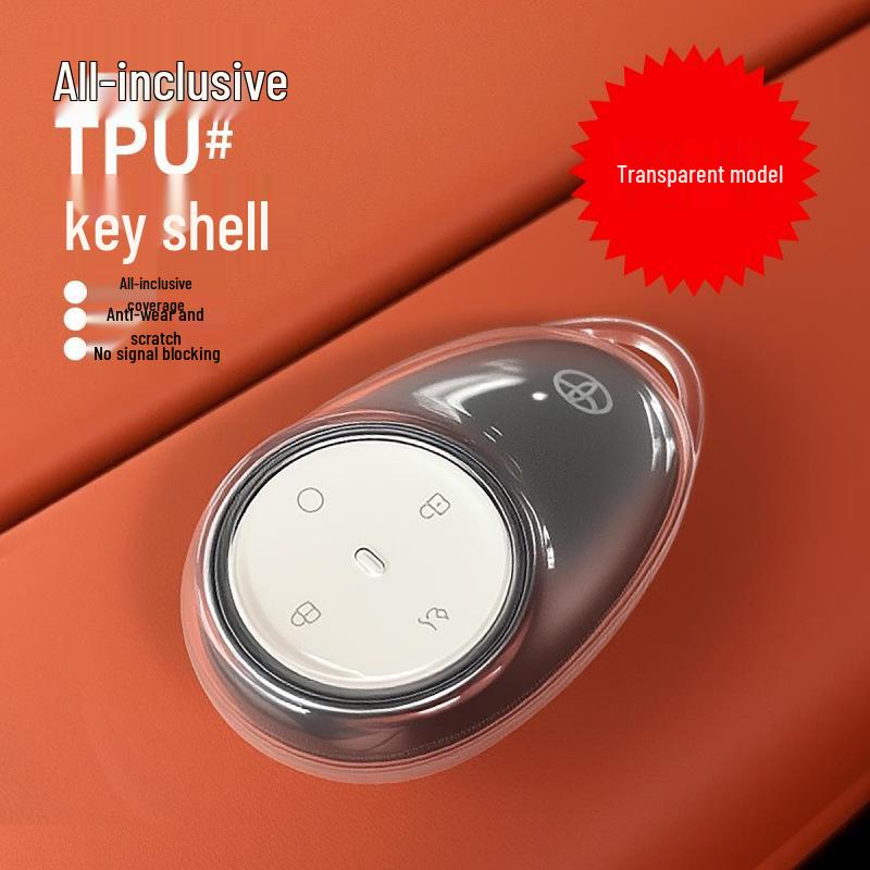 High Transparency TPU Key Shell for Toyota Yaris 3X - Car Interior Modification Accessory