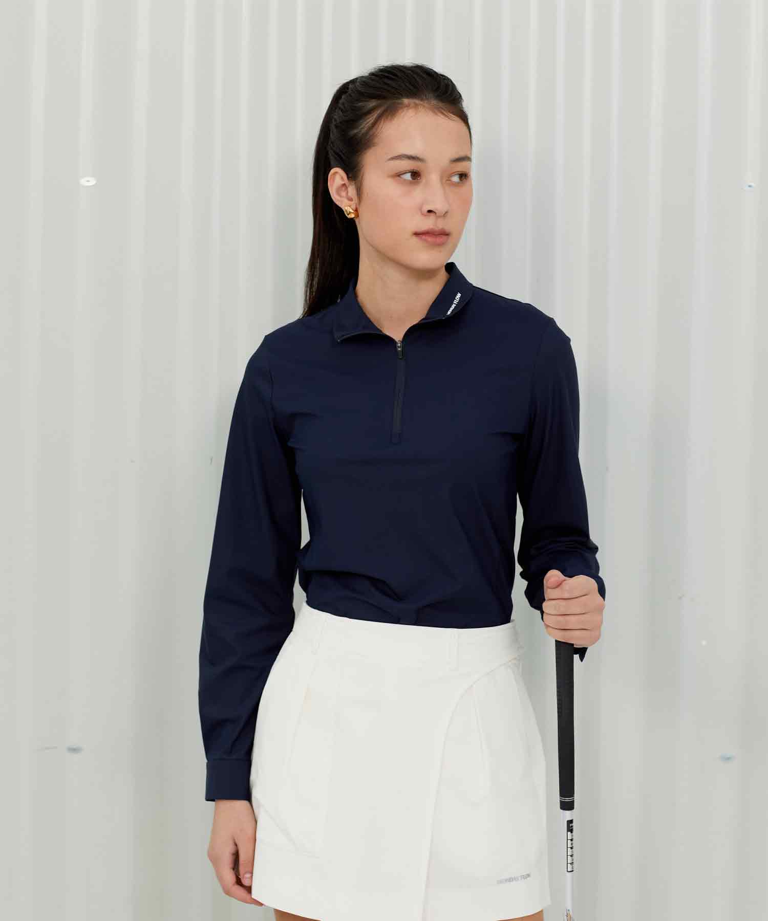 Monday Flow Performance Stretch Jersey Top_Navy Xs(44)