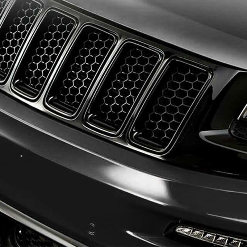Car Grille Engine Hood Decoration Cover Stickers For Jeep Grand Cherokee 2017-2020 ABS Car Exterior Accessories