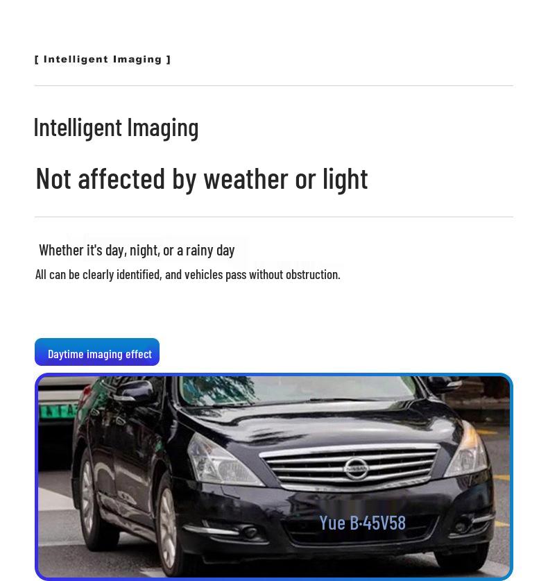 Cape Intelligent License Plate Recognition Automatic Barrier Gate System