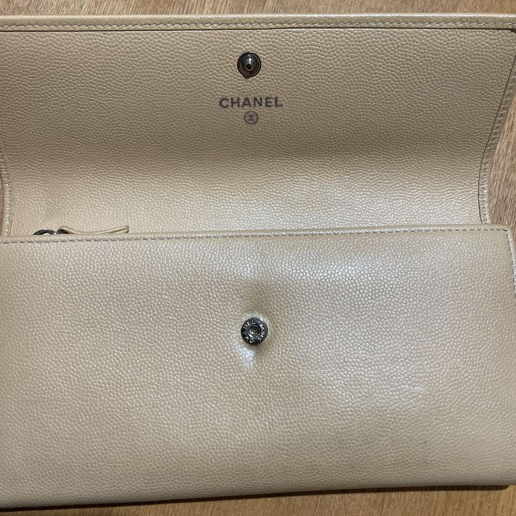 Used Chanel Pearl Beige Color Genuine Product