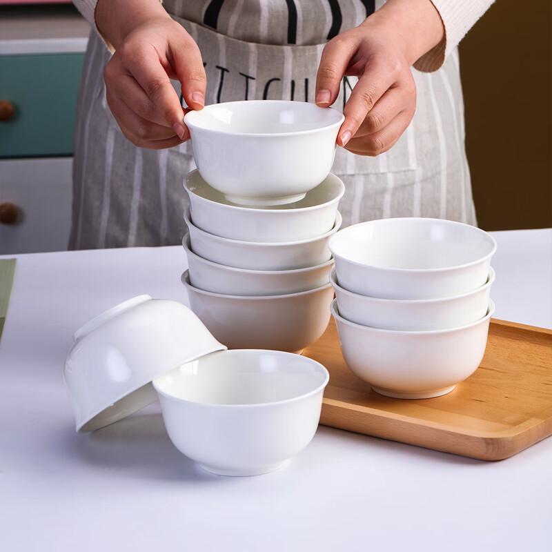 Haoya Jingdezhen 58-Piece White Ceramic Dinnerware Set