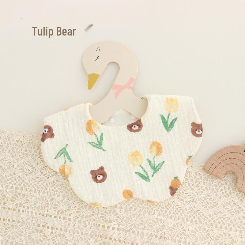 Sześcio-warstwowy bawełniany muślinowy śliniaczek i ochraniacz na brzuszek dla dziecka