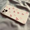 Love-themed couple case suitable for iPhone 13/14/15 Pro Max, silicone full-cover case for iPhone 11, soft case for iPhone 12/16