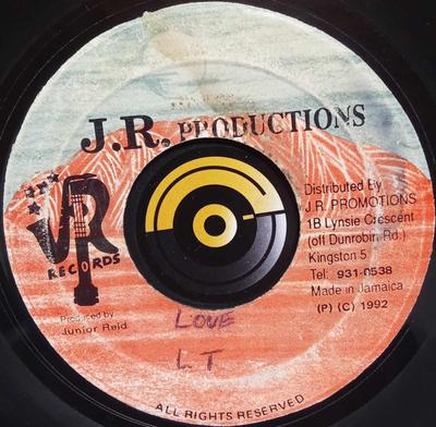 7inch Record L.T.  Love NONE J.R. Production Jamaica Reggae Ska  Dub Used